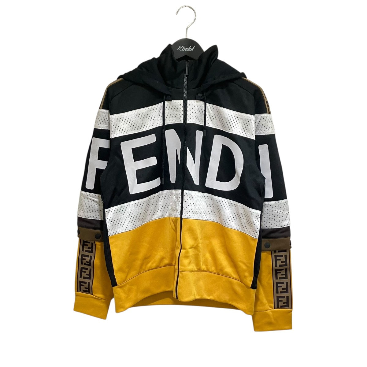 FENDI(フェンディ) ズッカ柄ジップパーカーFAF583 FAF583 ブラック