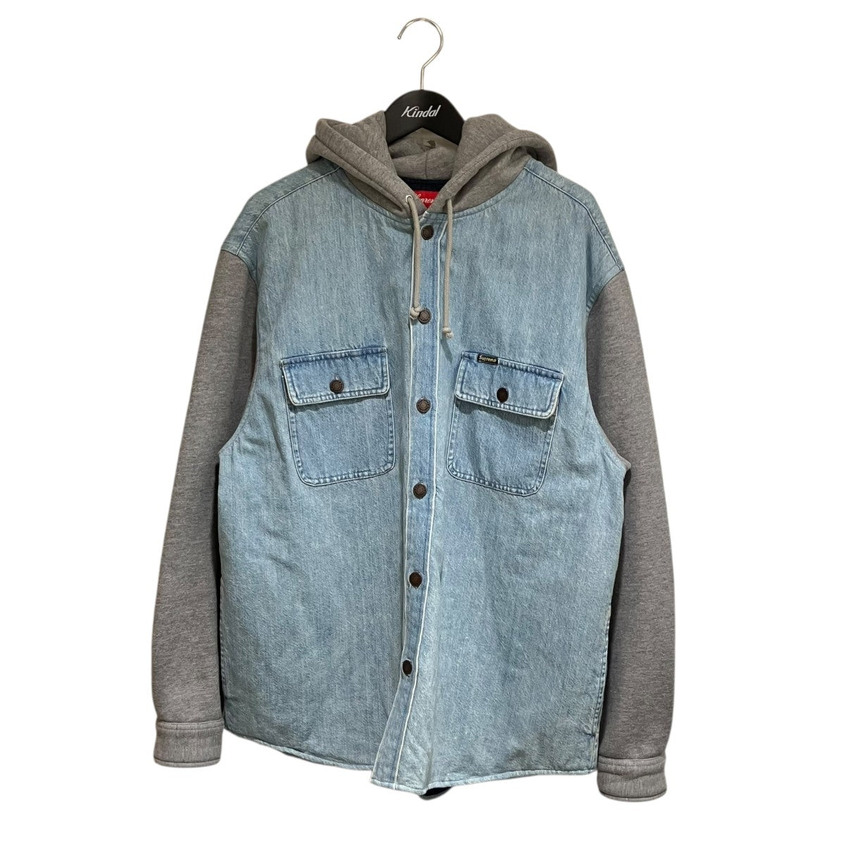 ジャケット・アウター Supreme 22F/W Fleece Hooded Denim Shirt Supreme Fleece Hooded Denim Shirt (FW22) - $148