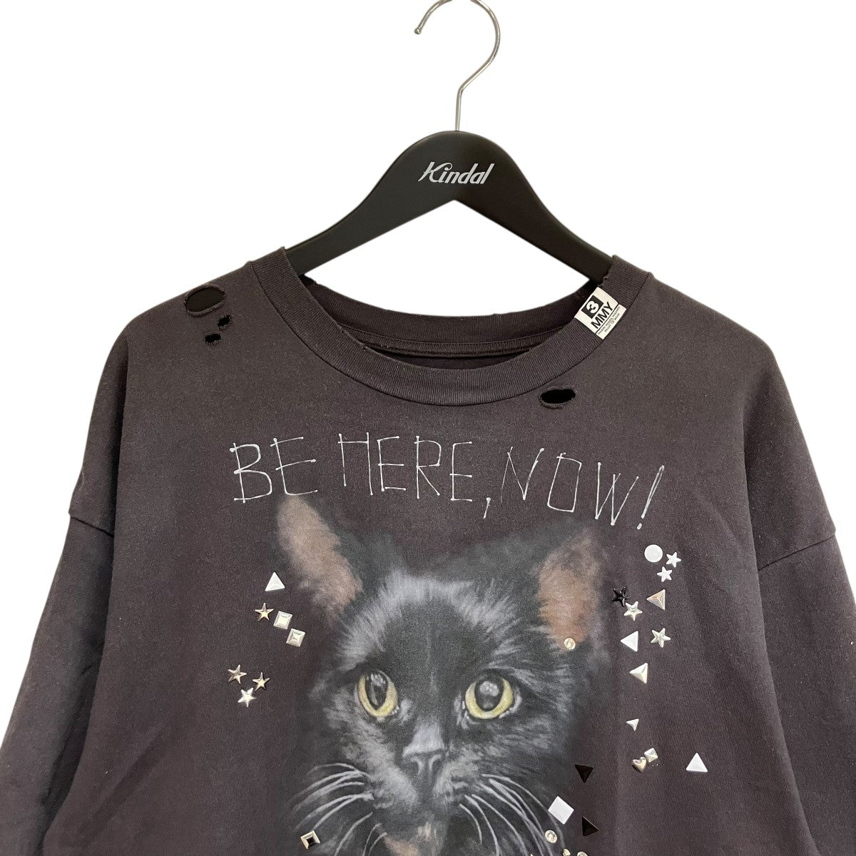 25AWCat Printed Embellished Distressed T-shirt半袖シャツJ15TS752