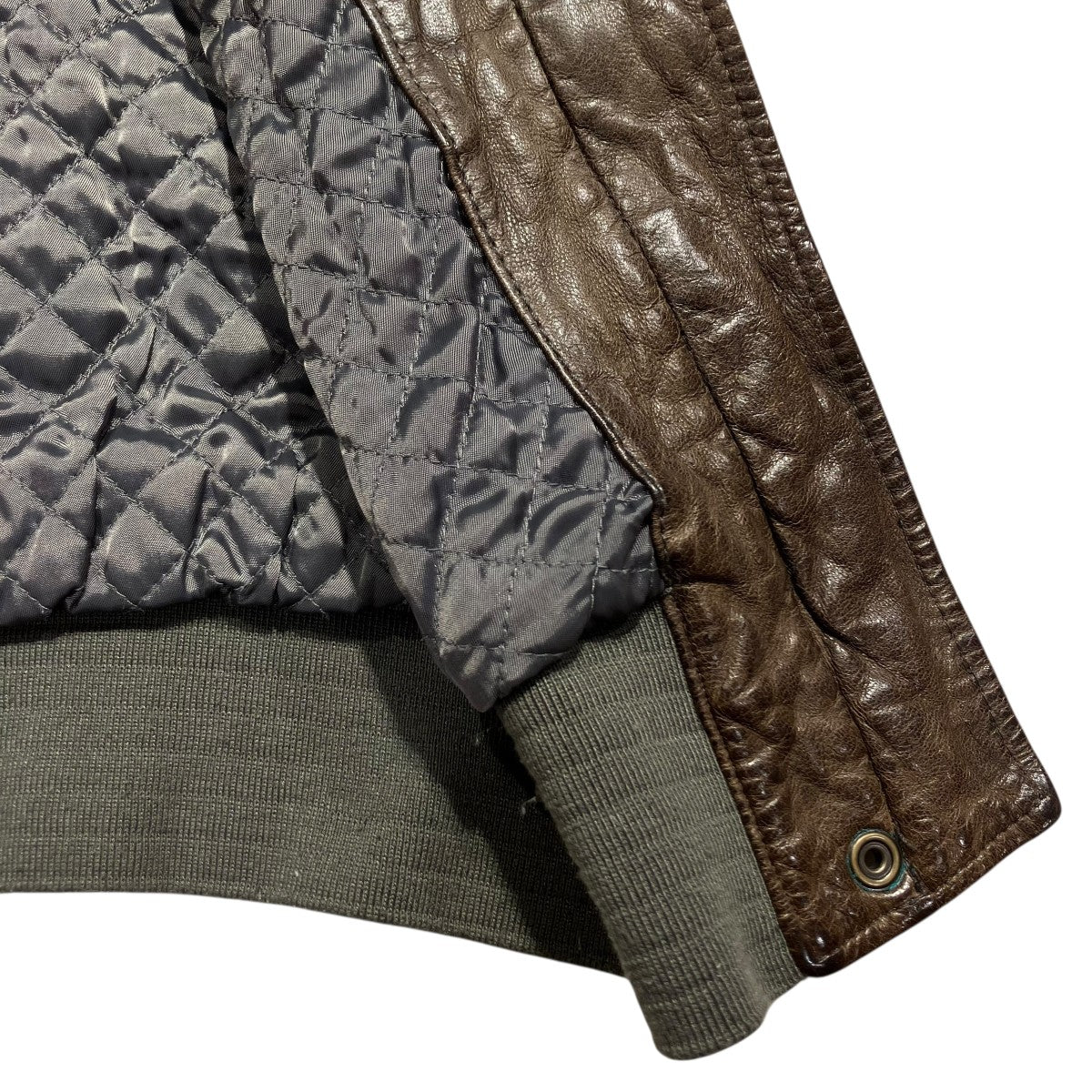 ARMANI JEANS 羊皮レザージャケットB06CS 古着・中古-5枚目のアイテム画像