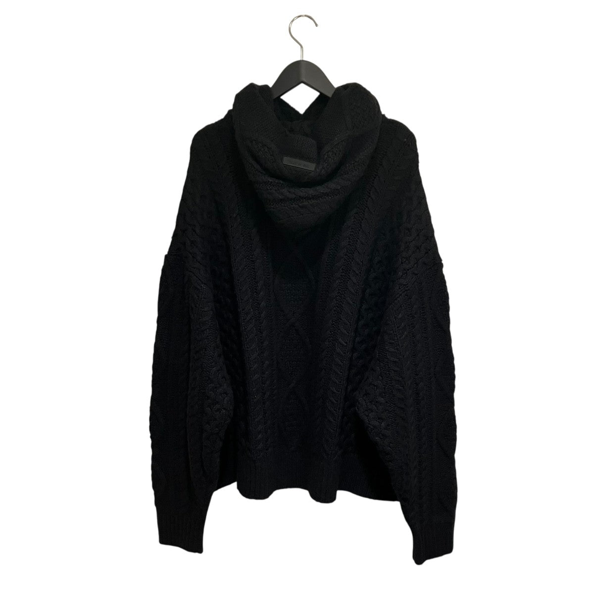 ケーブルニット パーカー厚手ニット090233