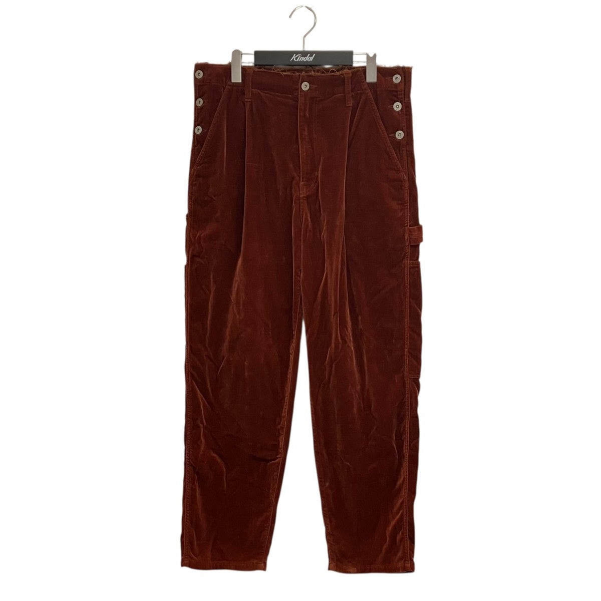 21awCUT OF VELVET PANTSベロアパンツ21AW09PT158