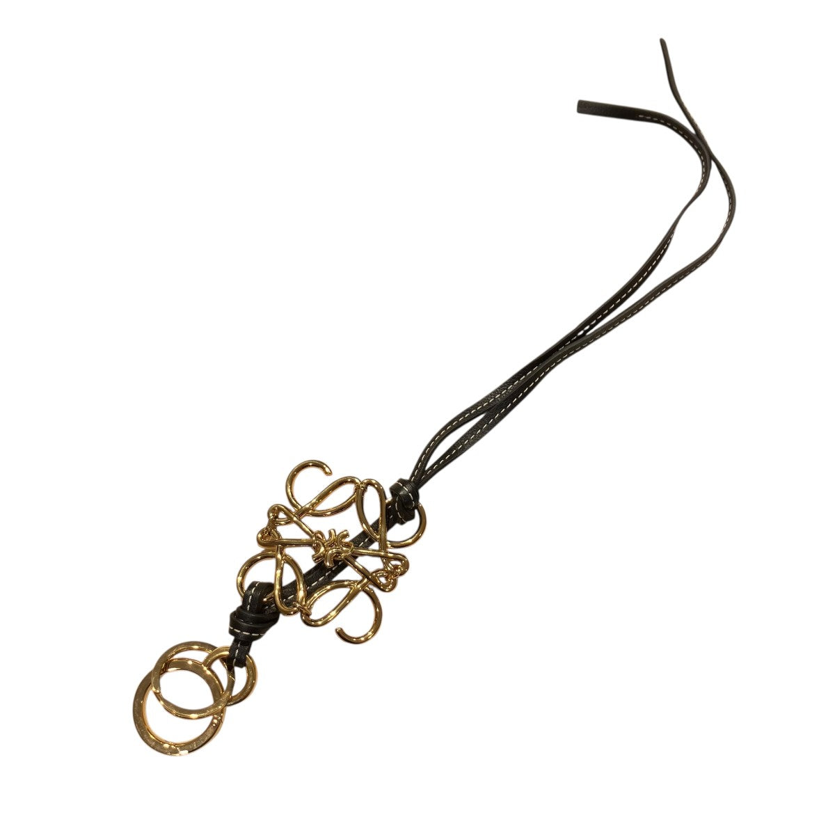 LOEWE(ロエベ) アナグラムチャーム ブラック×ゴールド サイズ 記載なし