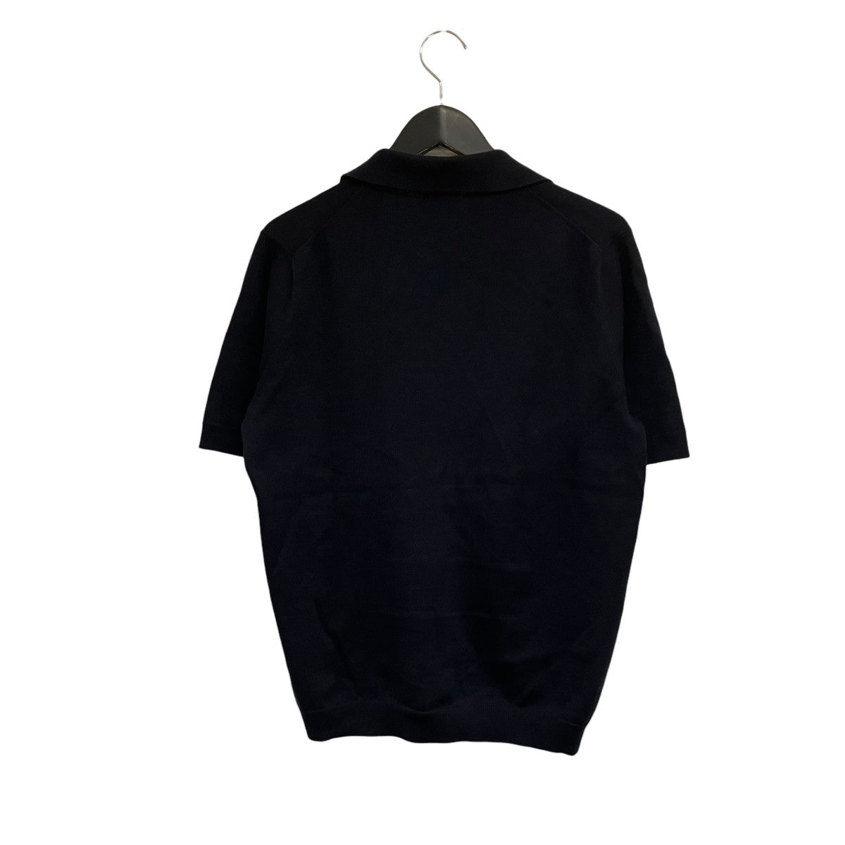 Leif Cotton Linen Polo in Navy半袖シャツN45-0502-7004