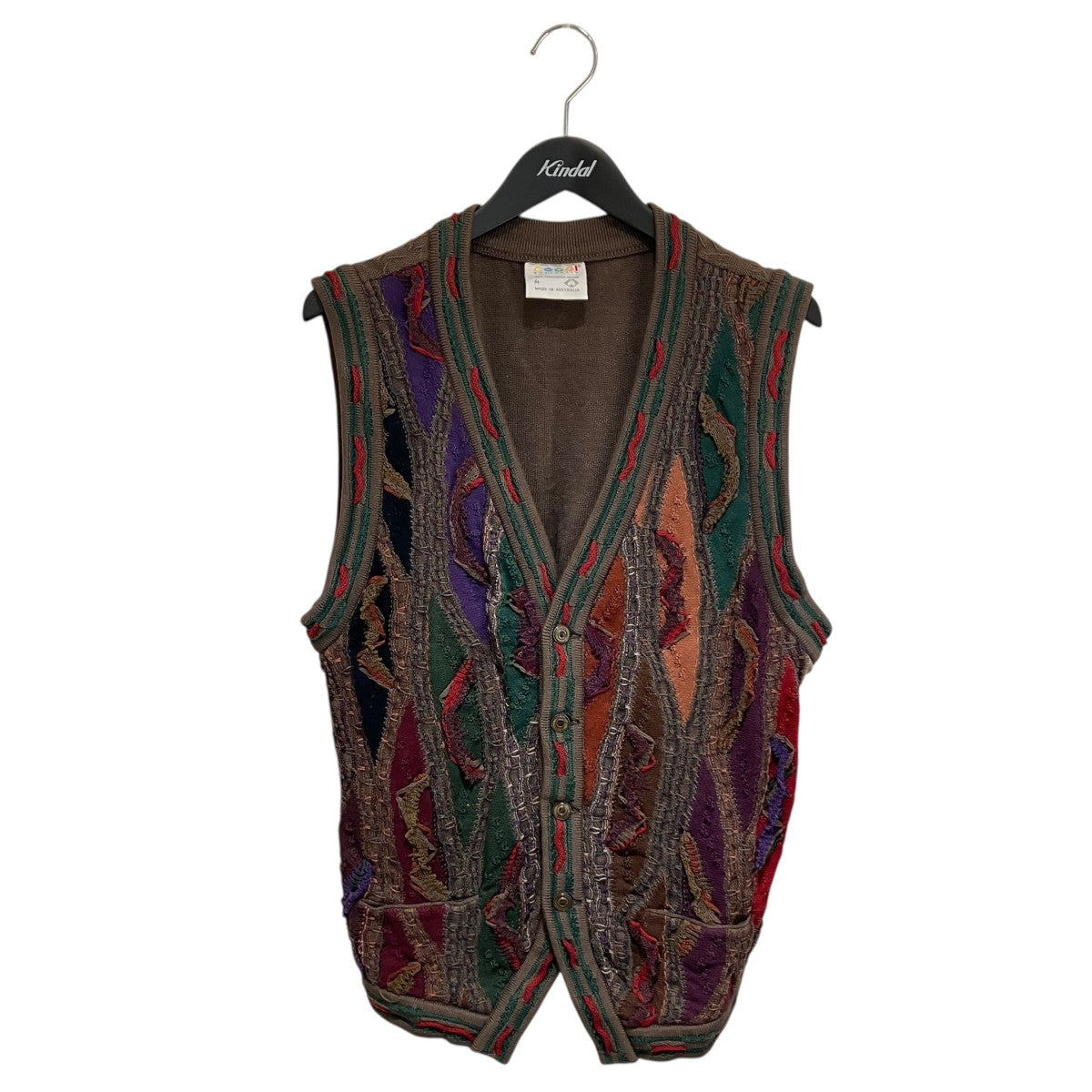 COOGI(クージー) オーストラリア製ニットベスト マルチ サイズ M