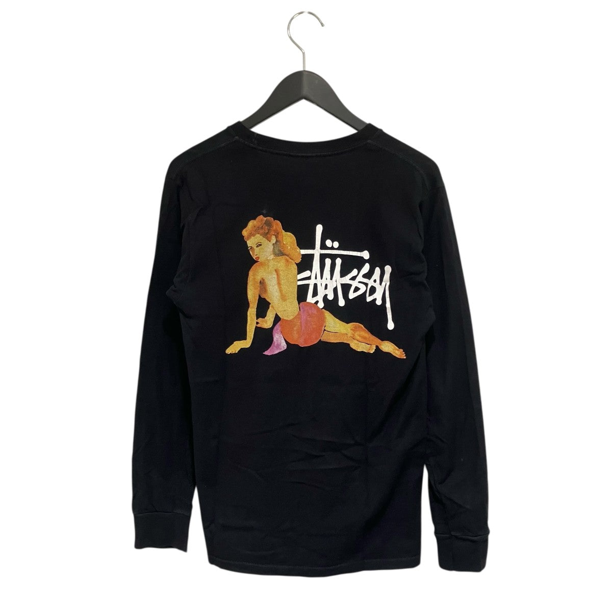 ピンナップガール長袖Tシャツ