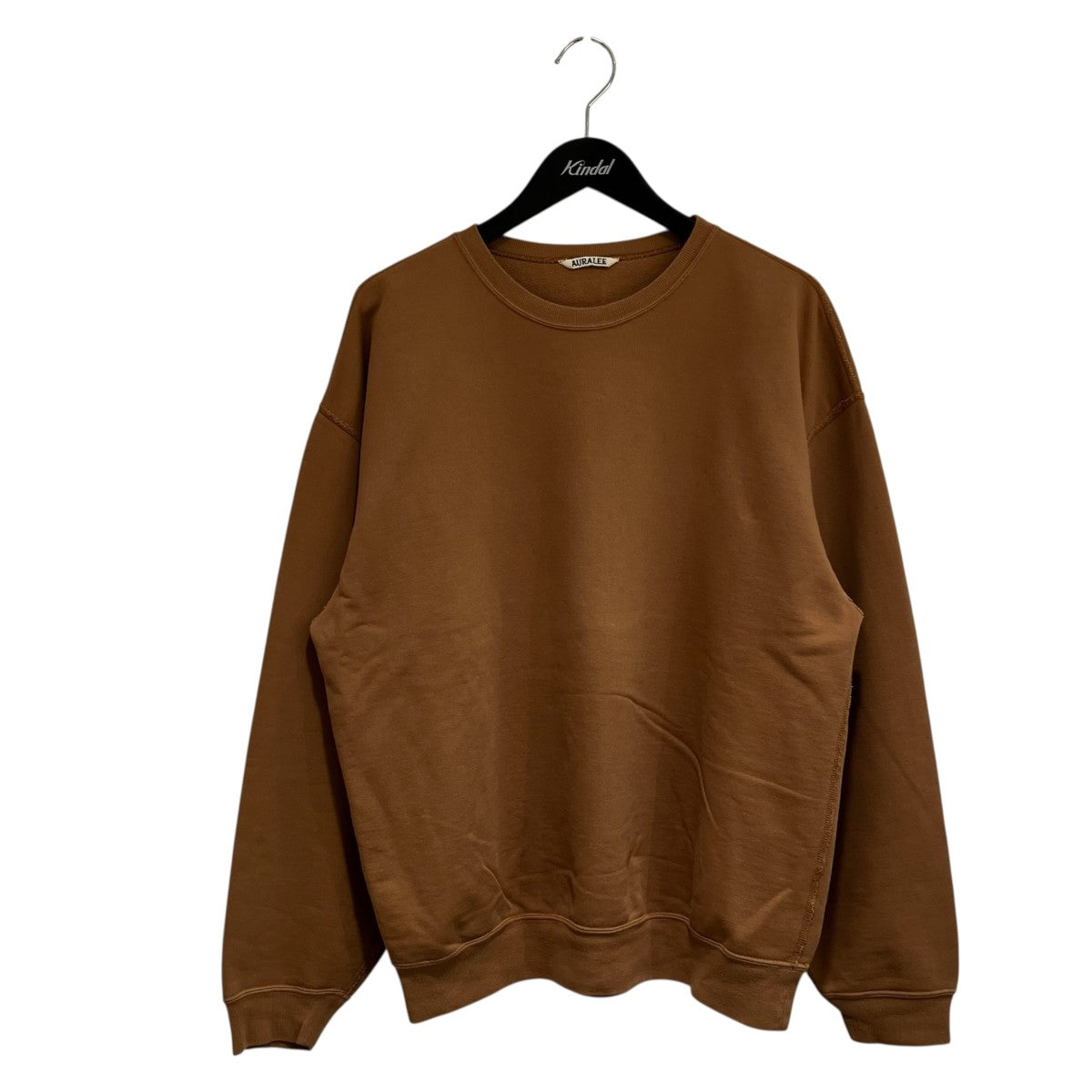 【美品】AURALEE / スウェット　ブラウン AURALEE(オーラリー) SUPER SOFT SWEAT BIG P O長袖トレーナーA9AP02BS
