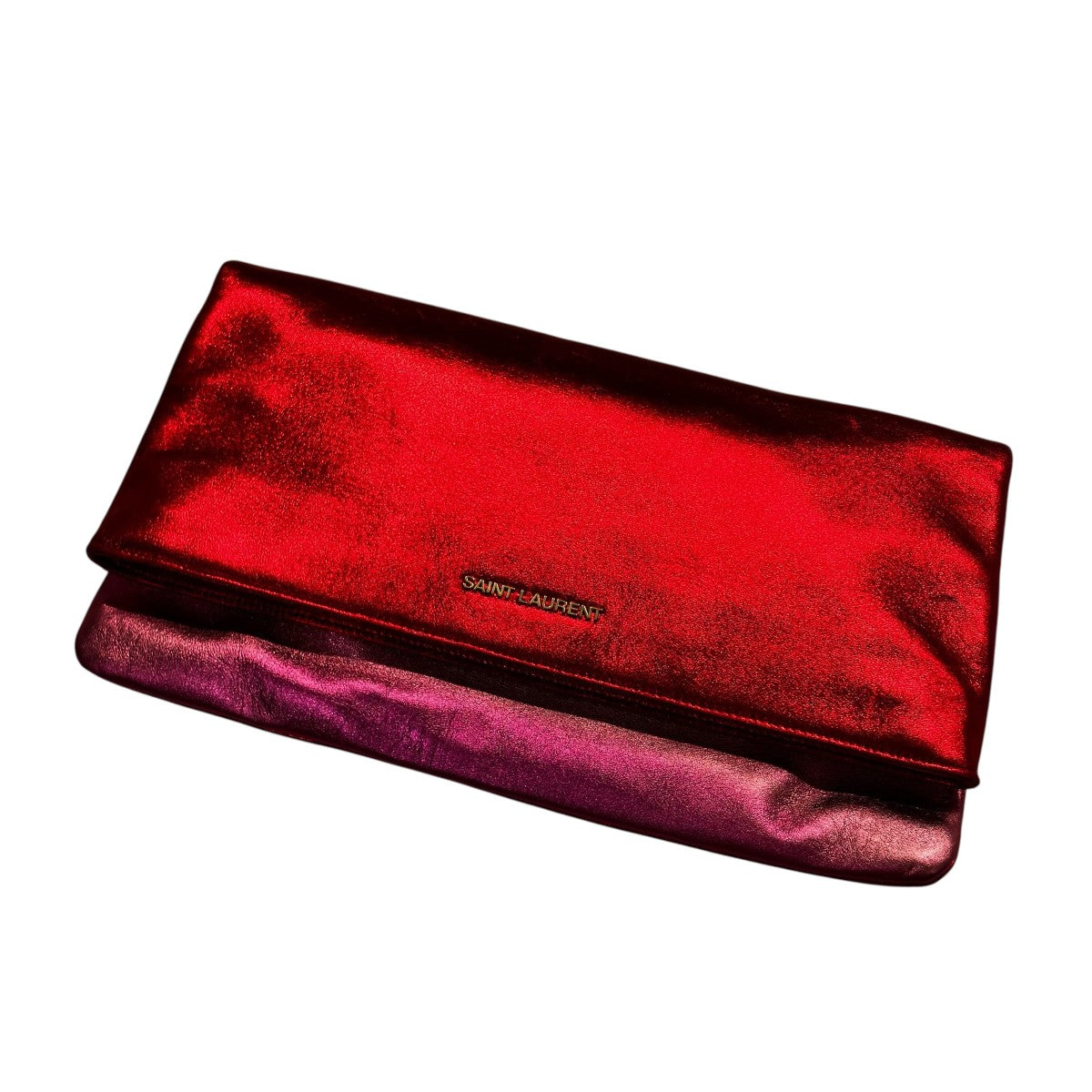 Saint Laurent Paris(サンローランパリ) ラミネートレザークラッチ 