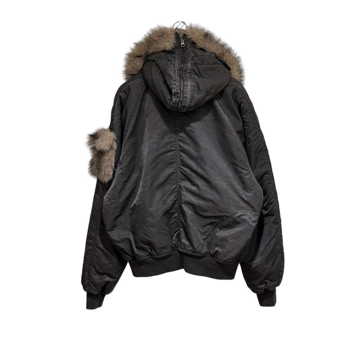 25AWFurpocket Design Faded N2B Jacket中綿ジャケットGRAjk1329