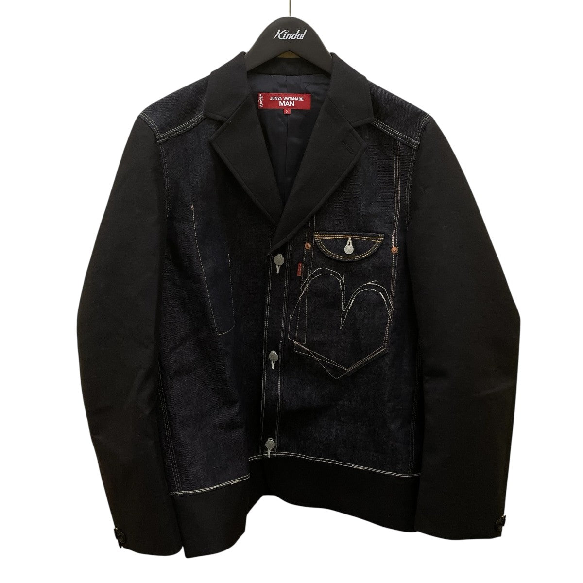 JUNYA WATANABE ウール コート JUNYA WATANABE COMME des GARCONS MAN ナイロンタフタ×ウール