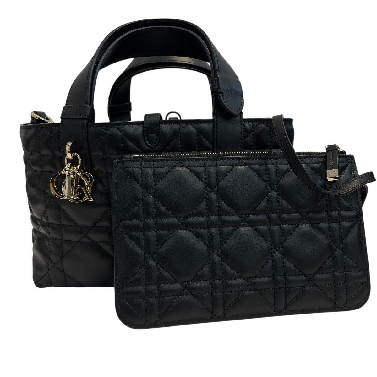 Christian Dior ハンドバッグ CHRISTIAN DIOR ブックトート バッグ ミディアム ディオール