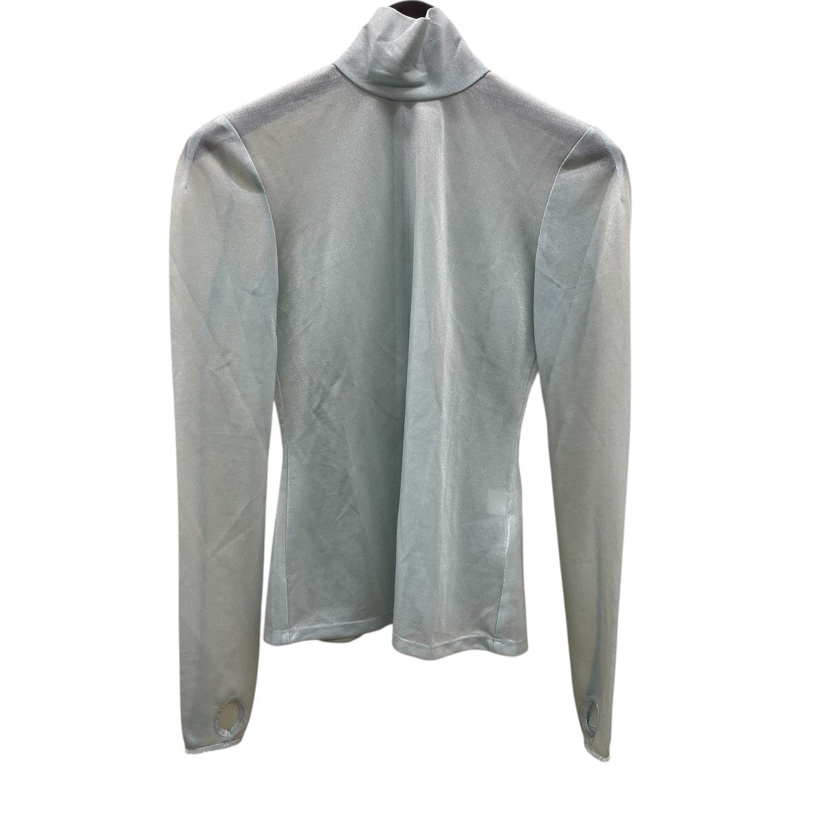 mame kurogouchi(マメクロゴウチ) 24ssLame Jersey High Neck Sheer 