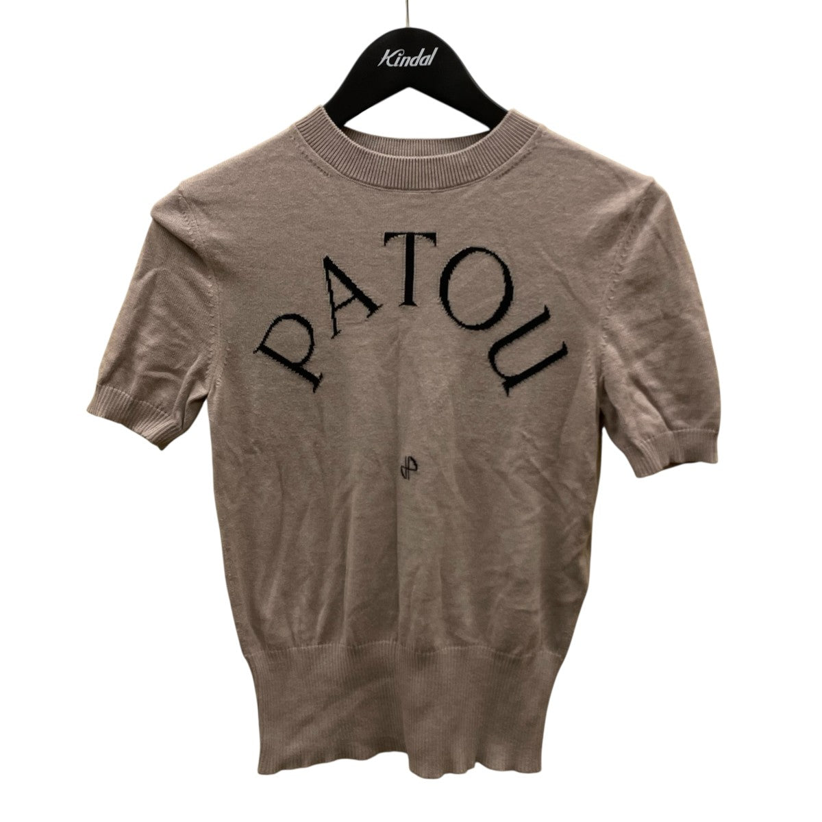 Patou(パトゥ) ロゴ半袖ニット23S-KN068-8045 23S-KN068-8045 ベージュ