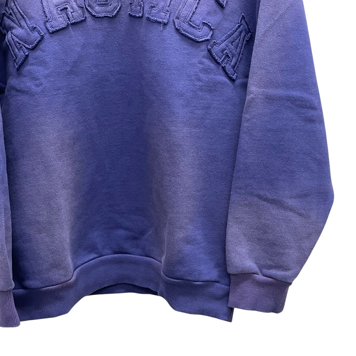Garment Dyed Bleach Washed Arch Logo Crewneckスウェット243-1271