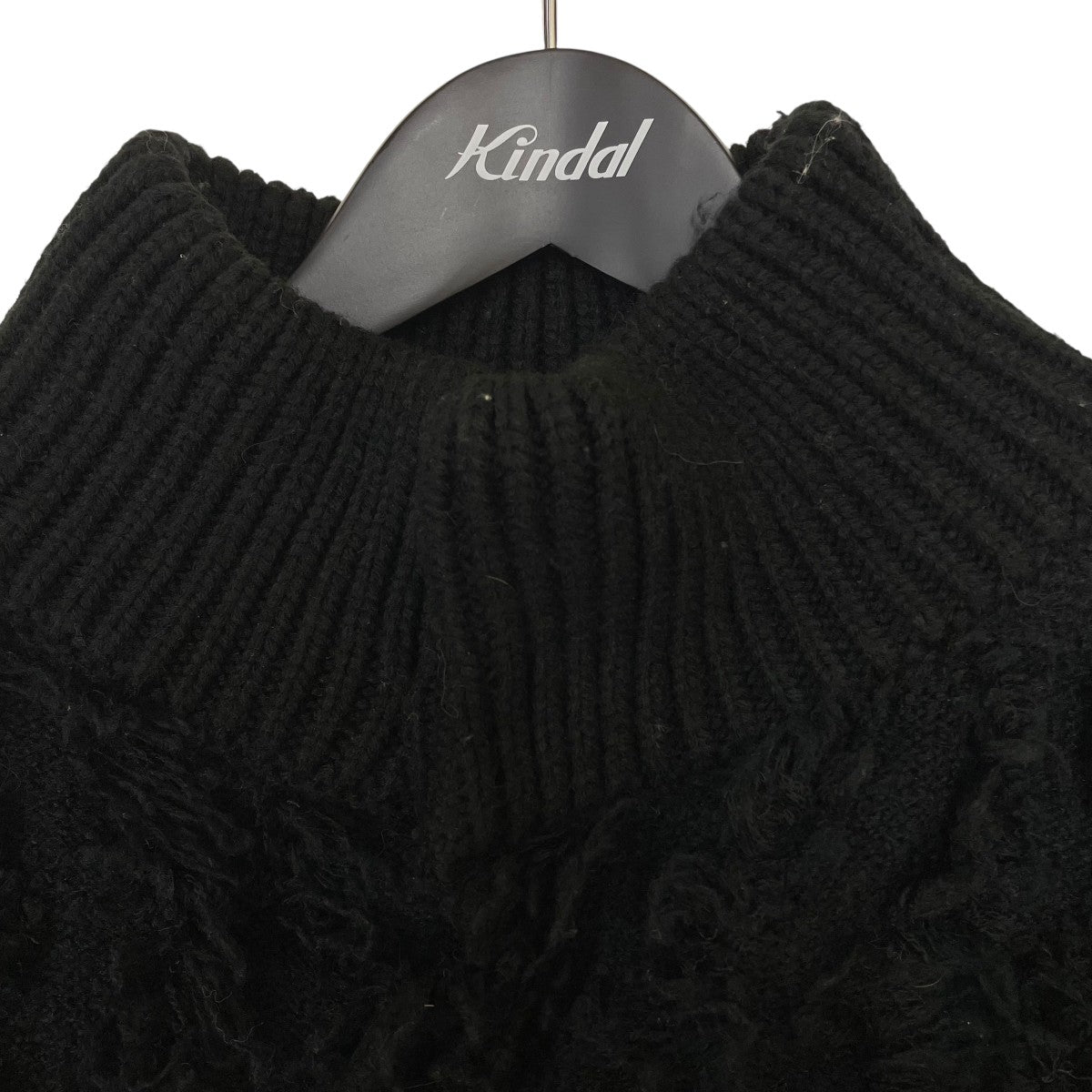 21AW2way fluffy fringe knit2WAY ニットカーディガン01120140990