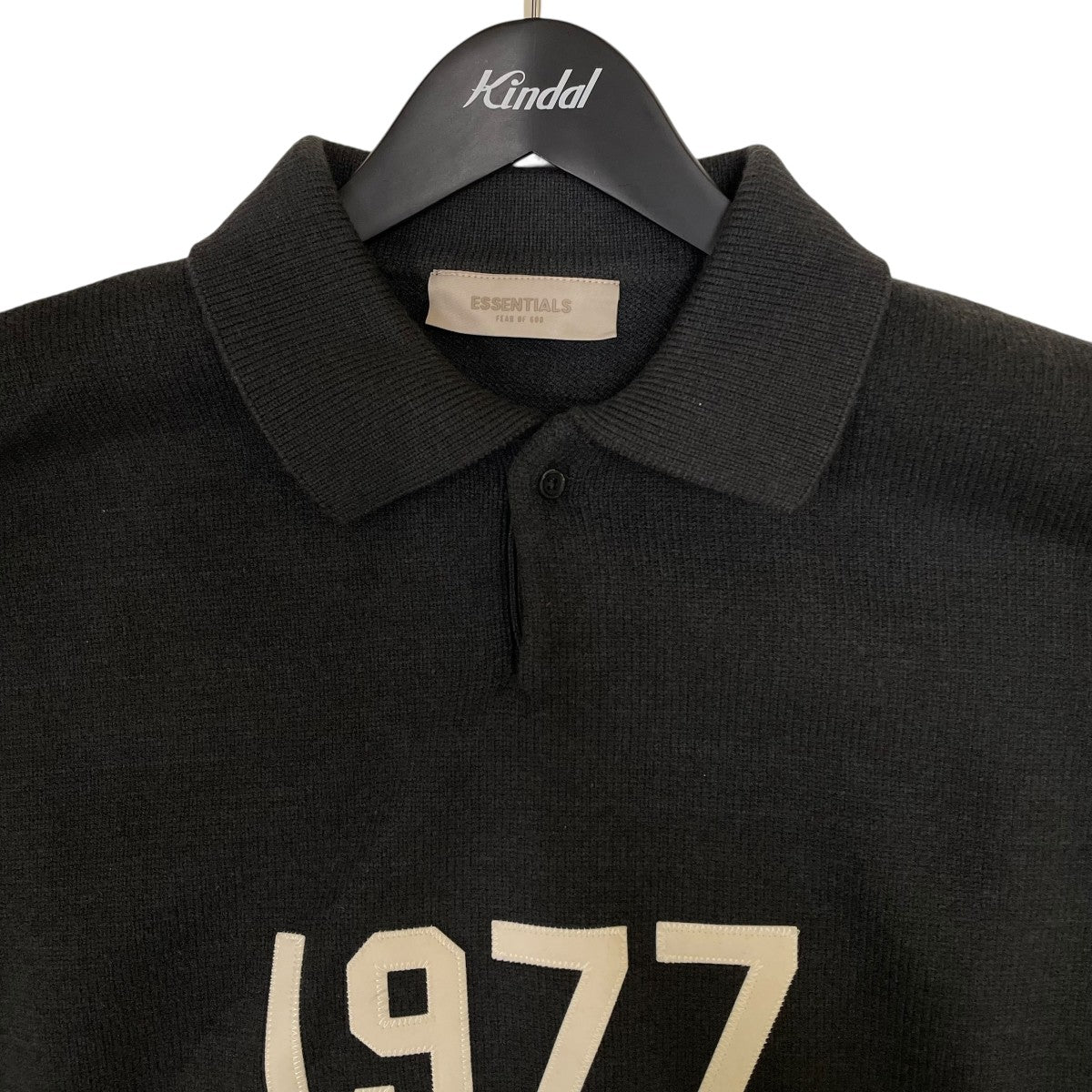 1977 KNIT LOGO LS POLOロゴニットポロ