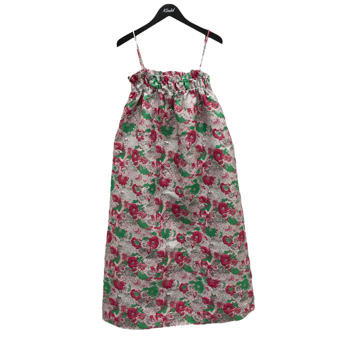 Ganni(ガニー) 3D JACQUARD STRAP DRESSノースリーブワンピース