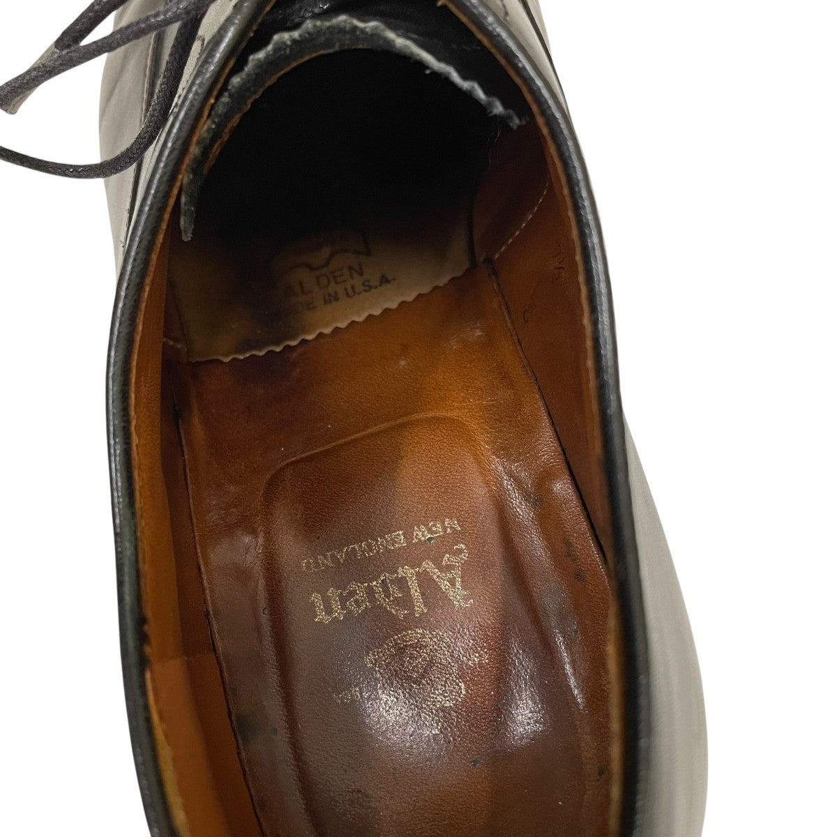 ALDEN HAMPTON CAP-TOE CALFレースアップシューズ907 古着・中古-5枚目のアイテム画像