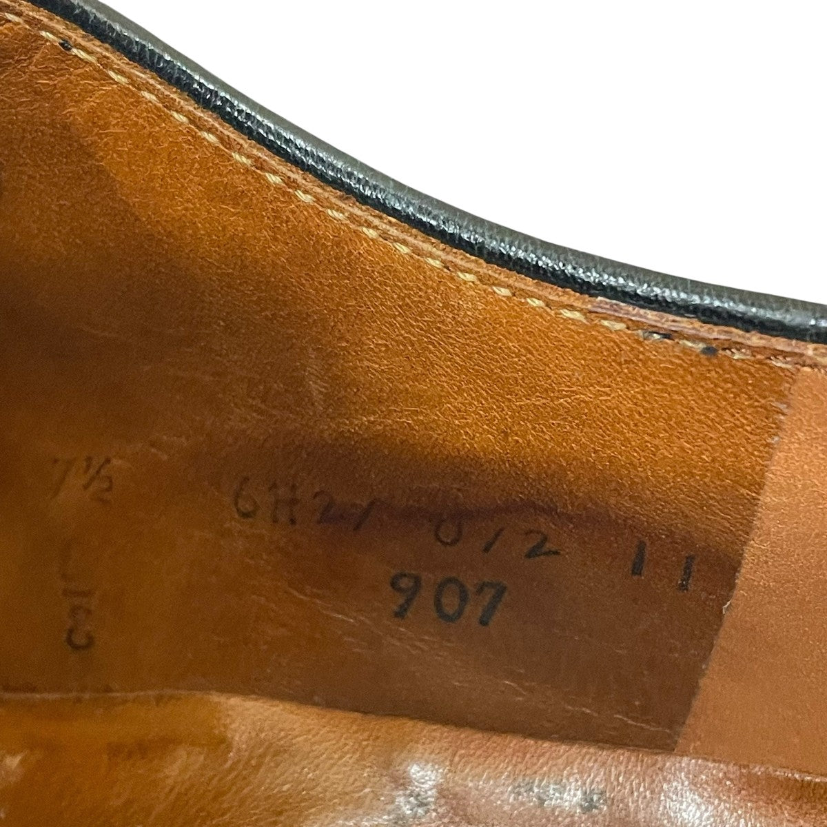 ALDEN HAMPTON CAP-TOE CALFレースアップシューズ907 古着・中古-6枚目のアイテム画像