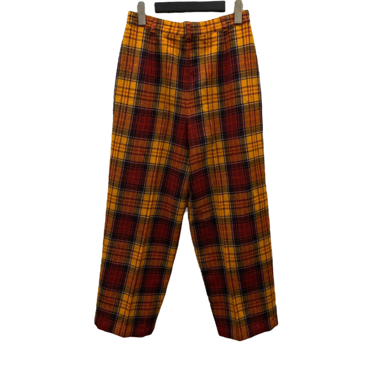 LOUIS FERAUD チェックセンタープレスパンツ 古着・中古-2枚目のアイテム画像