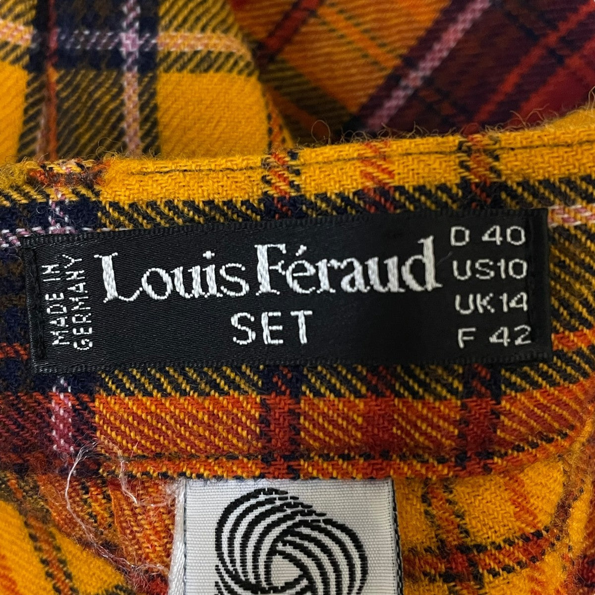 LOUIS FERAUD チェックセンタープレスパンツ 古着・中古-6枚目のアイテム画像
