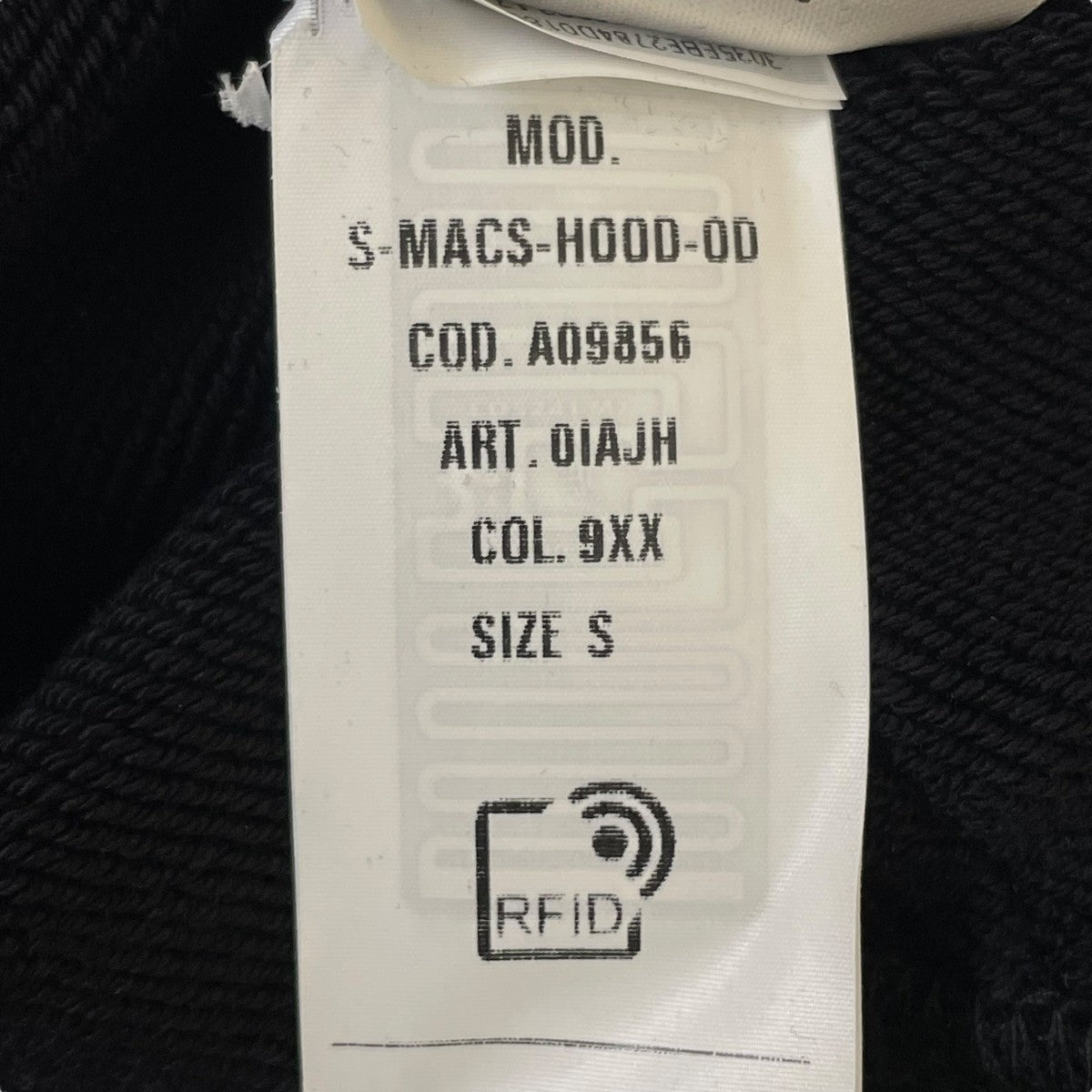 S-MACS-HOOD-ODロゴプルオーバーフーディA09856
