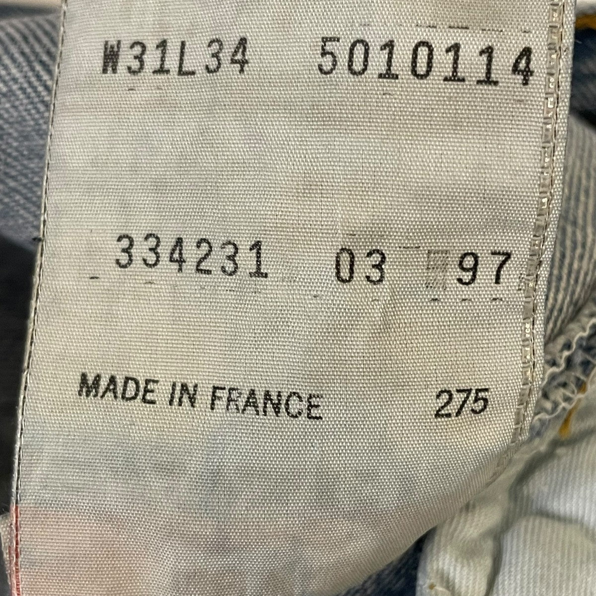 97sフランス製 501デニムパンツ5010114