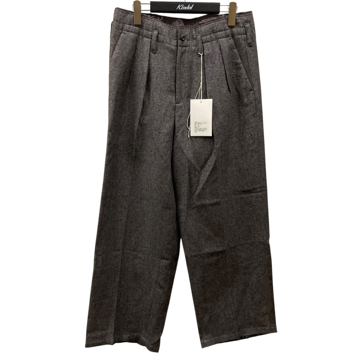 ANCELLM アンセルム SHRINK WOOL WIDE SLACKS 1 SHRINK WOOL WIDE SLACKS(GRAY) – ANCELLM