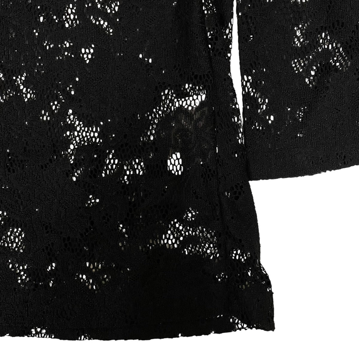 COMME des GARCONS HOMME PLUS フローラルレースロングスリーブカットソーPO T036 古着・中古-4枚目のアイテム画像