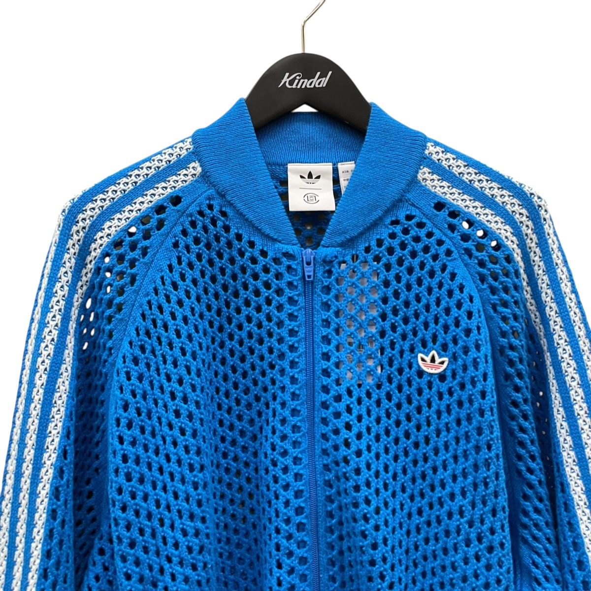 CROCHET TRACKTOP BRBLUEニットジャケットJF4268