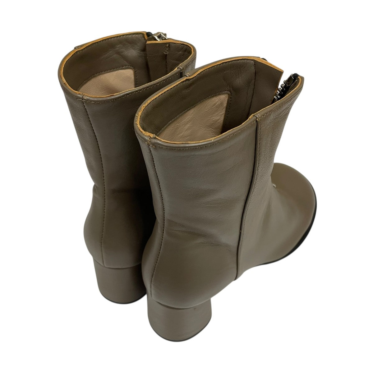 フロントジップブーツショートブーツ