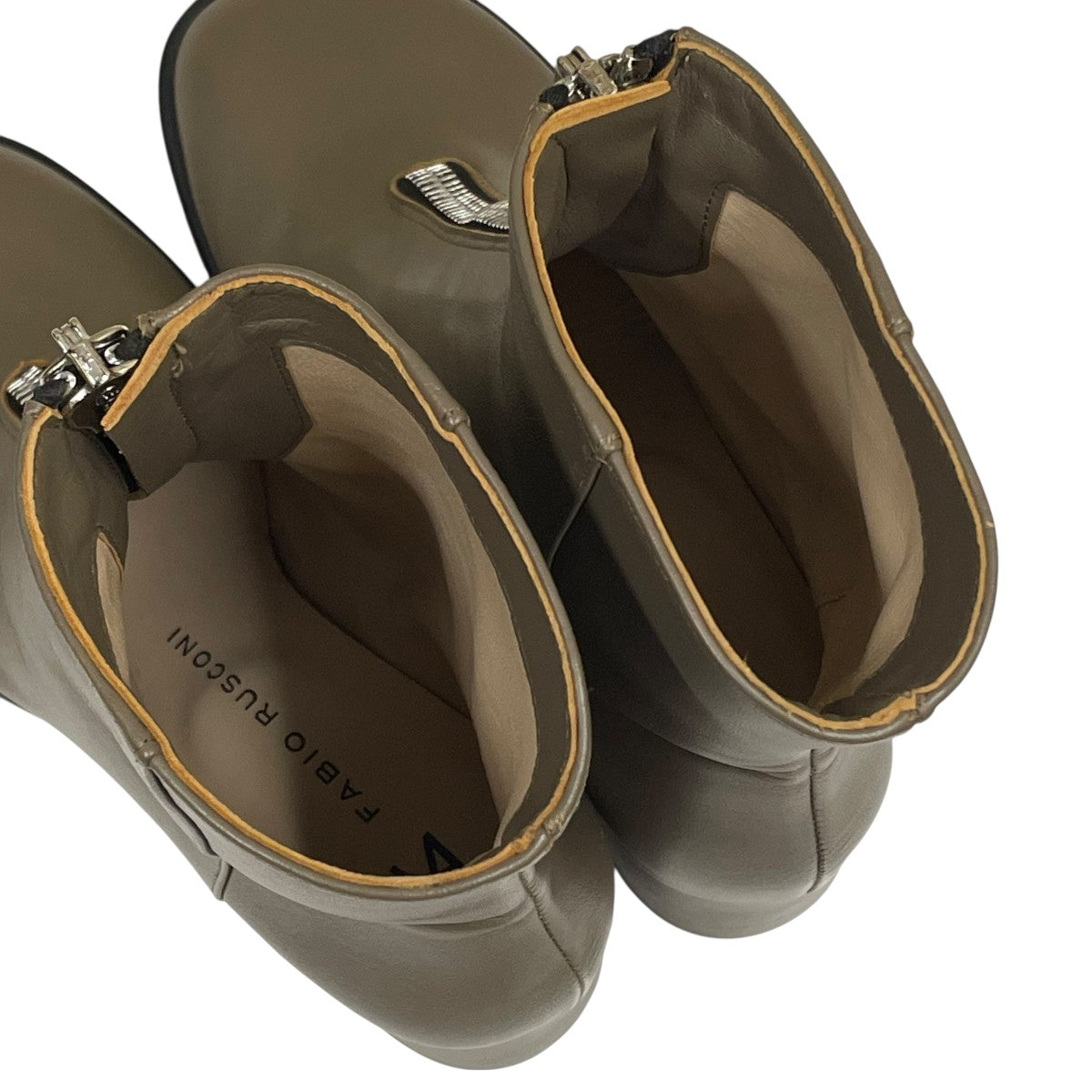 FABIO RUSCONI フロントジップブーツショートブーツ 古着・中古-8枚目のアイテム画像