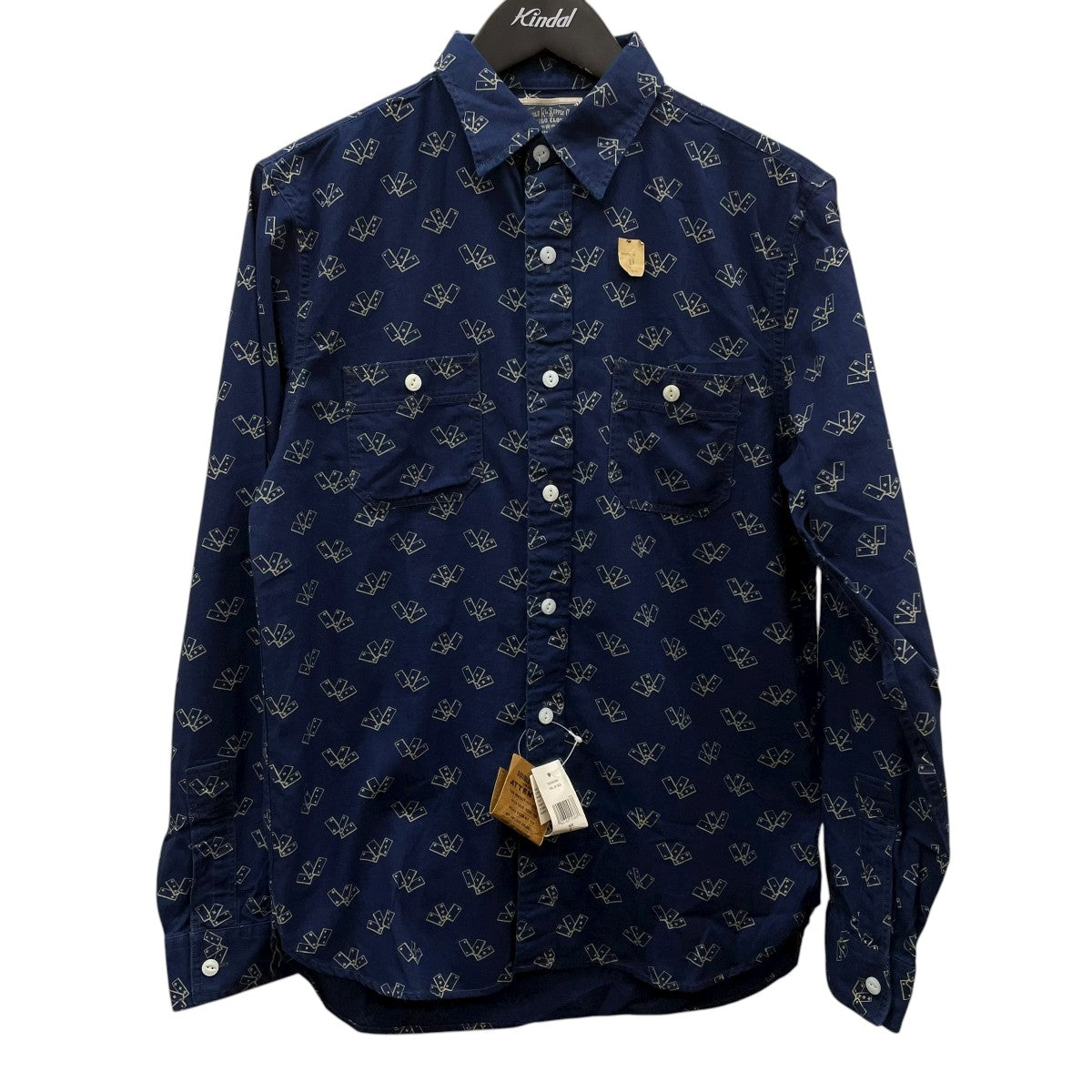 総柄長袖シャツ4700500154