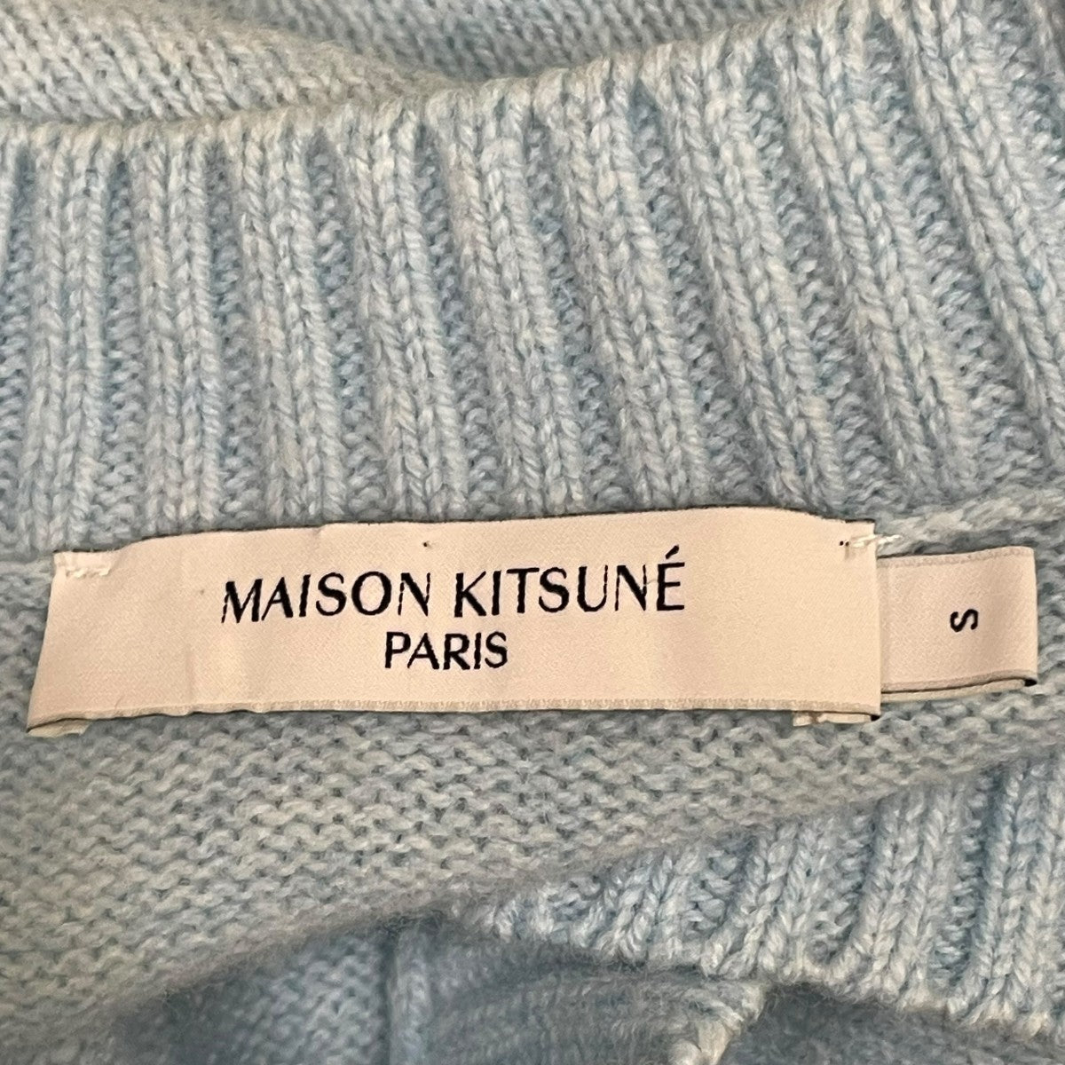 MAISON KITSUNE ワッペンロゴニットカーディガンHW00513KT1006 古着・中古-6枚目のアイテム画像