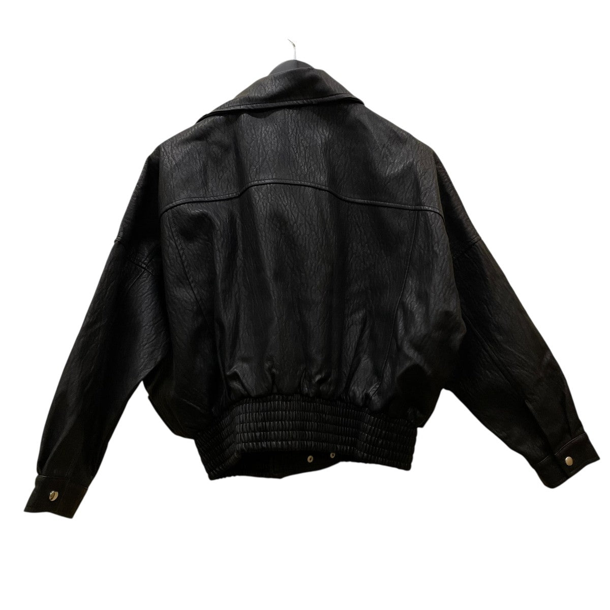 KNIT MIX 19AWオーバーサイズ ライダースレザージャケットKMC0241 古着・中古-2枚目のアイテム画像