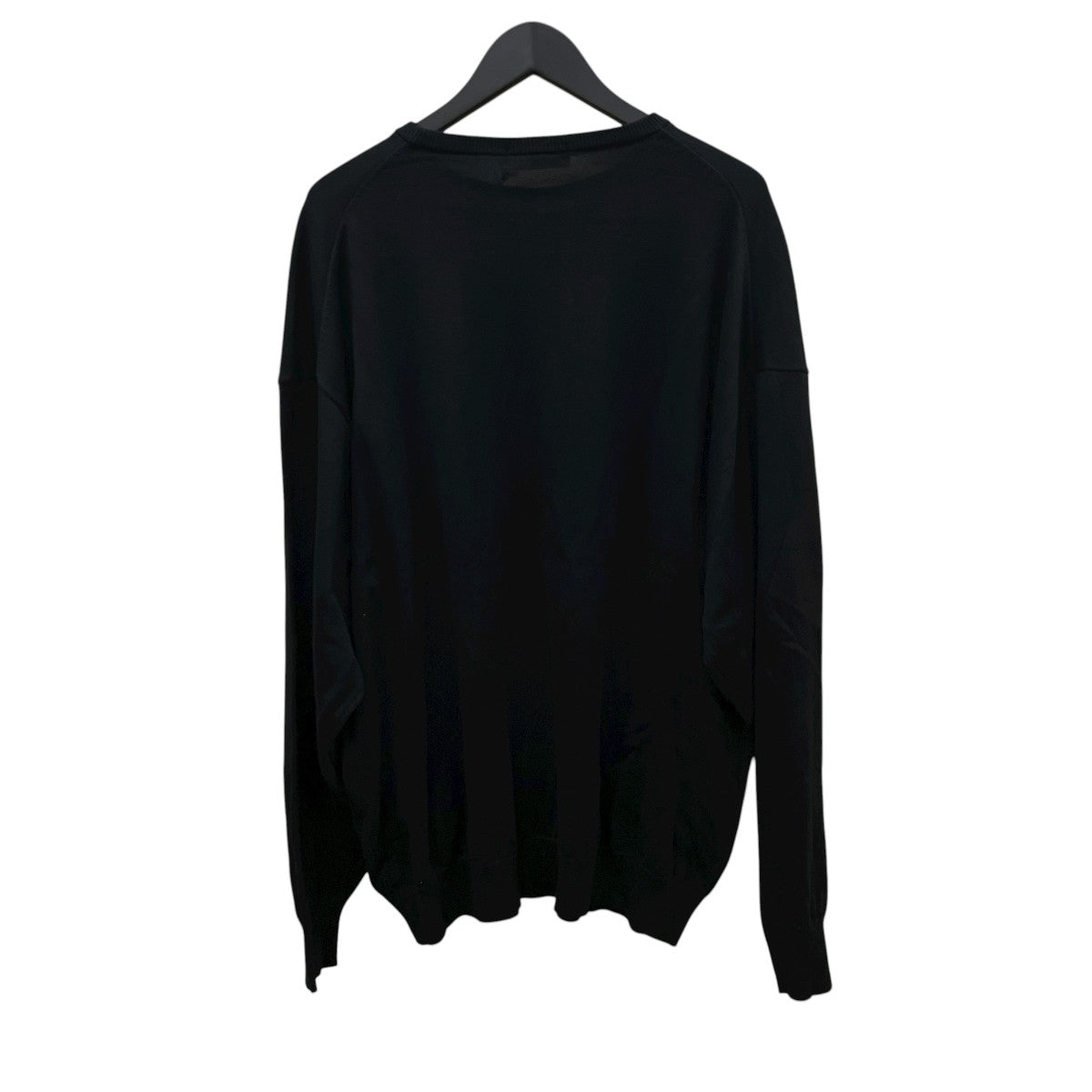Suvin Cotton Oversized L S Crew Neck KnitクルーネックニットGU241-80251B