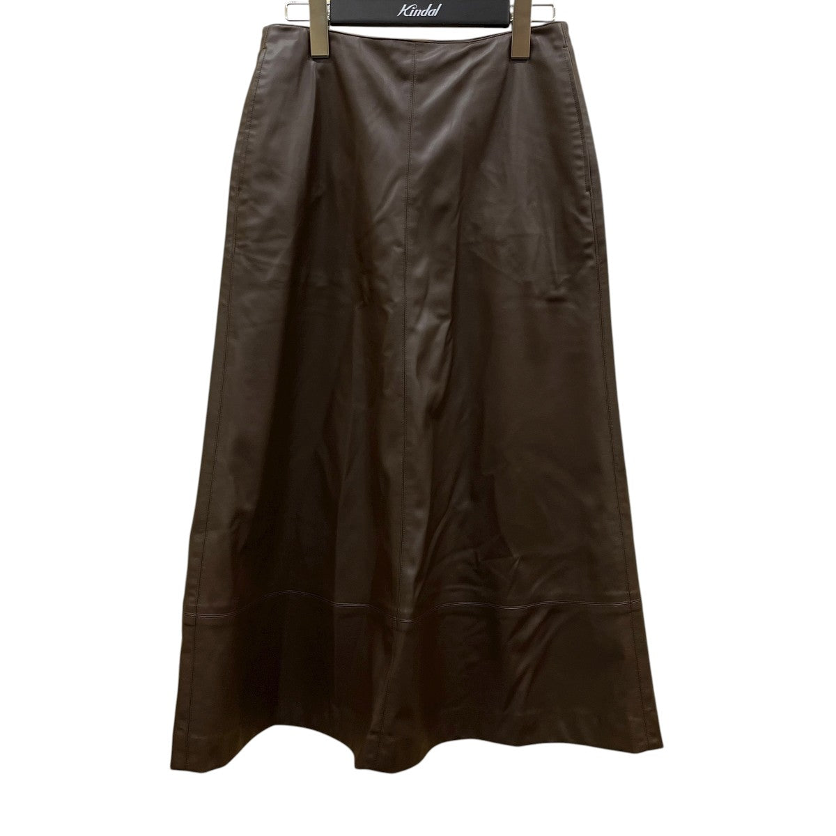 25SSフェイクレザーフレアスカート25060900106030