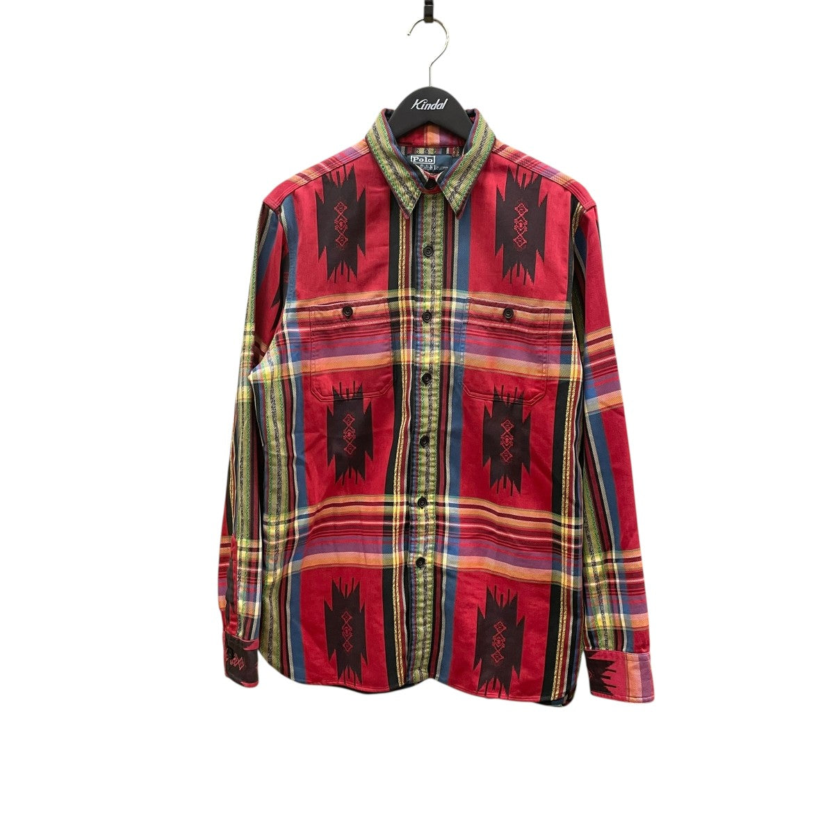 Polo by Ralph Lauren 長袖チェックシャツ Polo Ralph Lauren Indigo Dyed Check Cotton L/S Shirt 青紺 XL ポロ