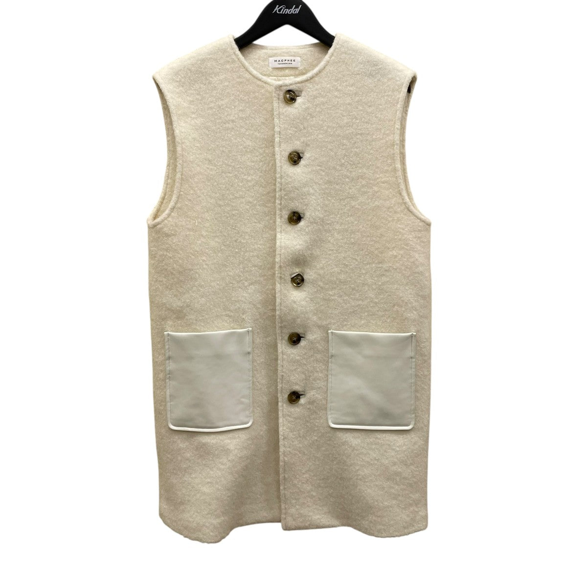 MACPHEE(マカフィー) シープパイル クルーネックジレジレ12-07-34