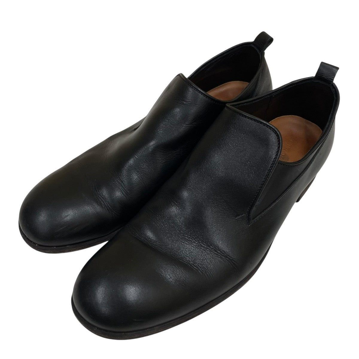 スリッポンレザーシューズ