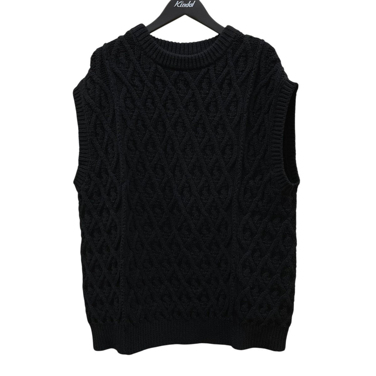 HARD TWIST MERINO ARAN KNIT VESTニットベストA9AV04FM