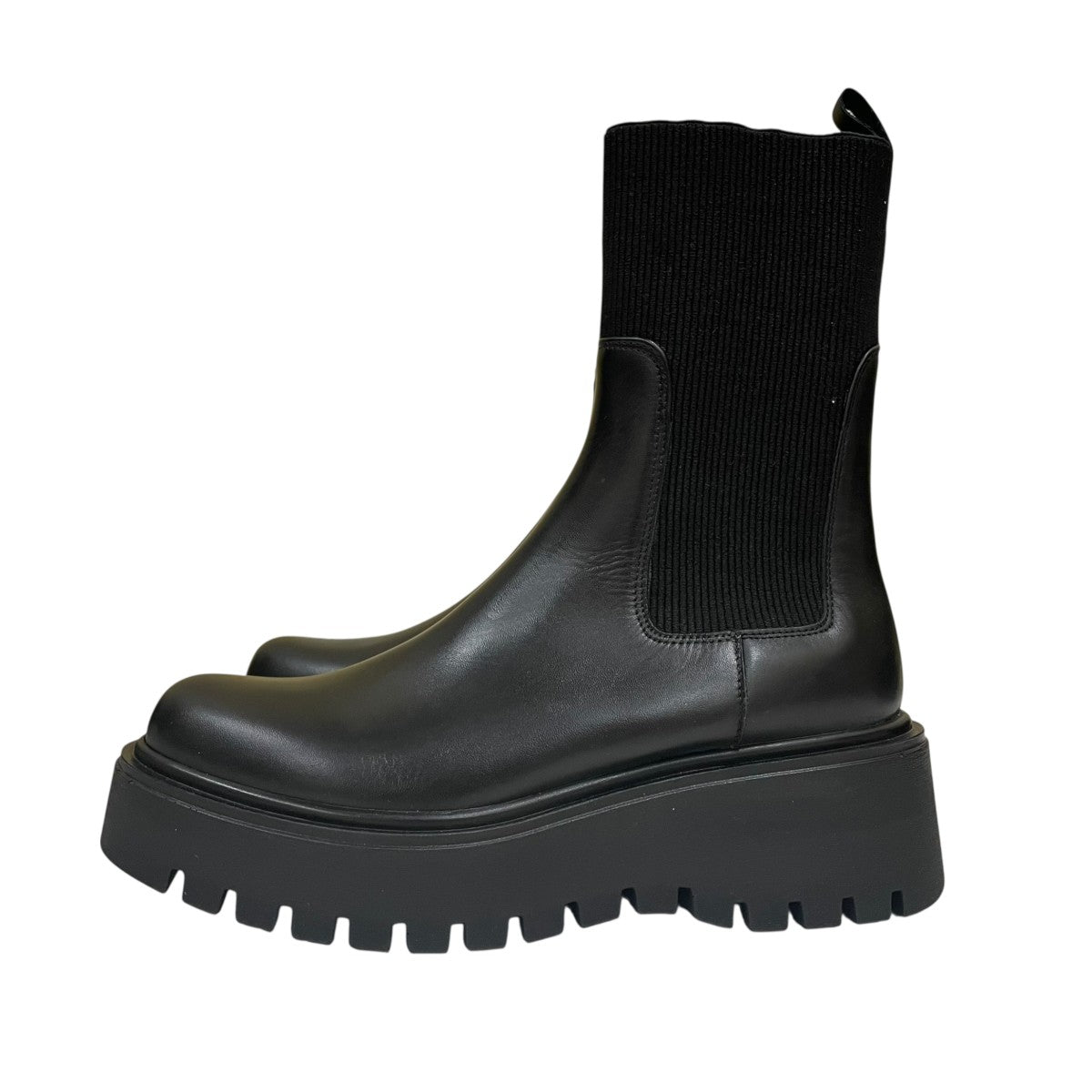 サイドゴアブーツ リブリットブーツ