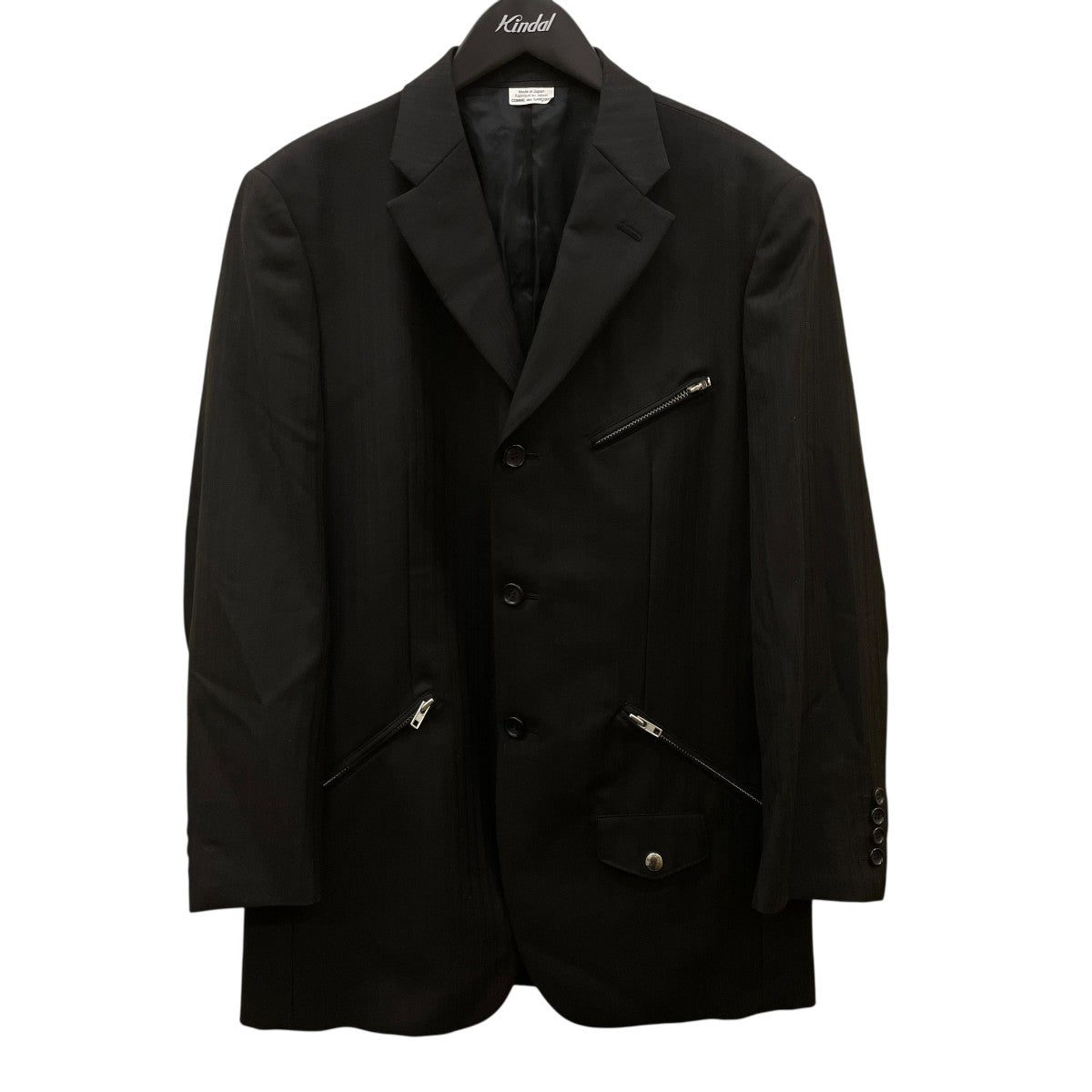 COMME des GARCONS HOMME DEUX AD2022 ジップ ポケット ストライプ ジャケットテーラードジャケットDK-J043 古着・中古-1枚目のアイテム画像