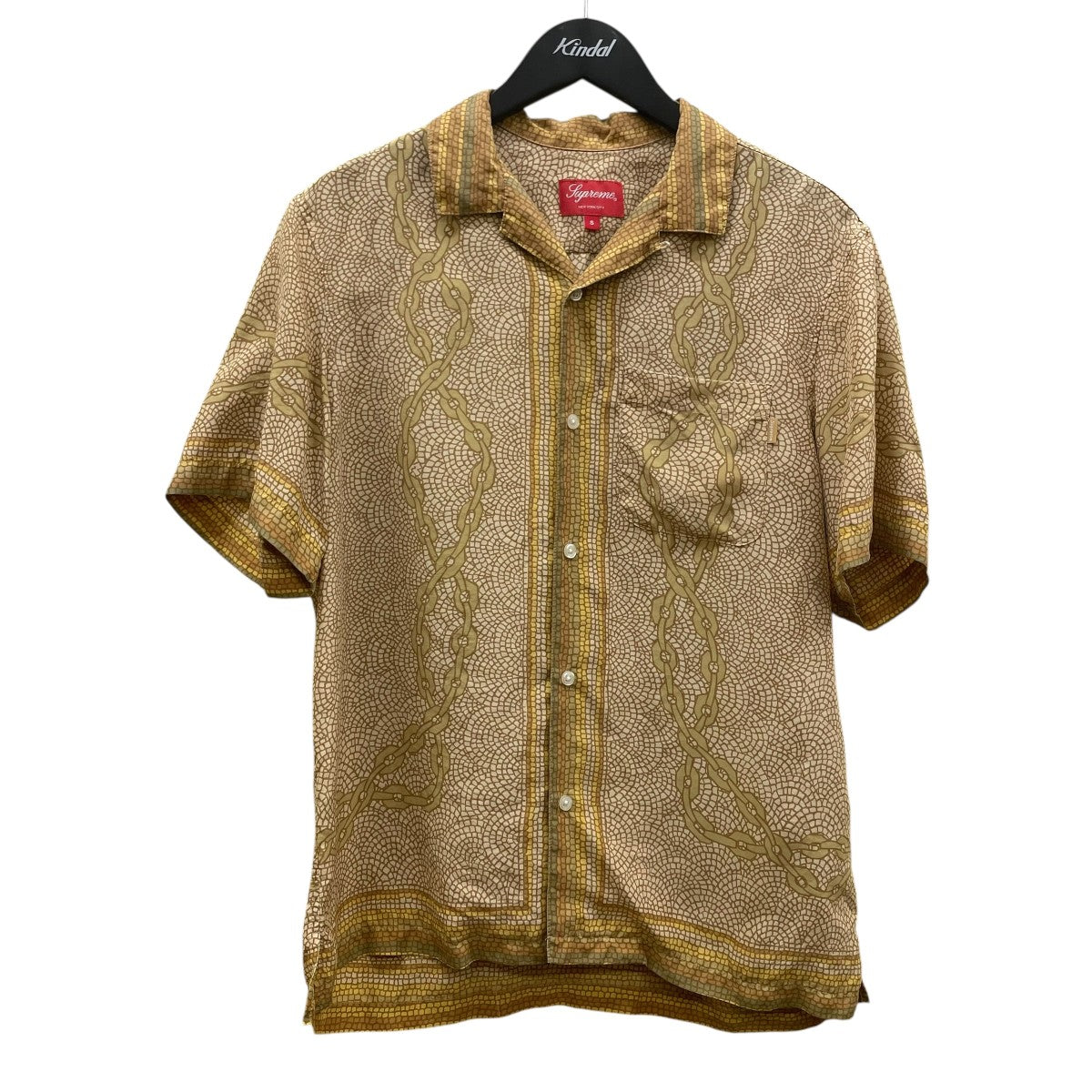 Supreme(シュプリーム) MOSAIC SILK S S SHIRTオープンカラーシャツ