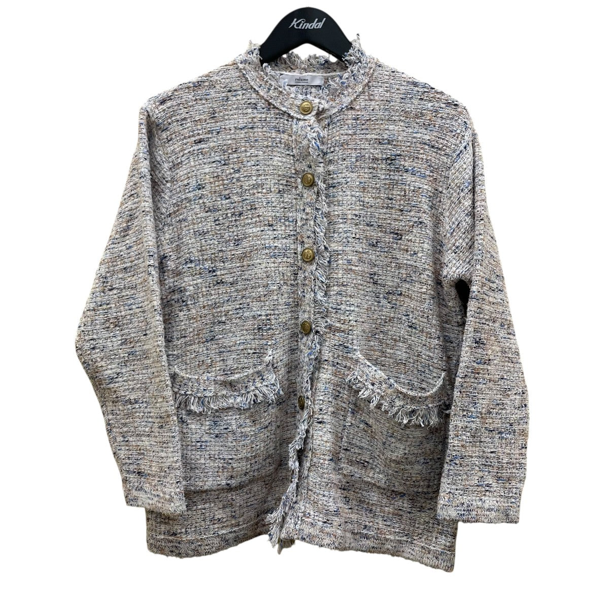 サマーツイードニットジャケットジャケット23080462810010