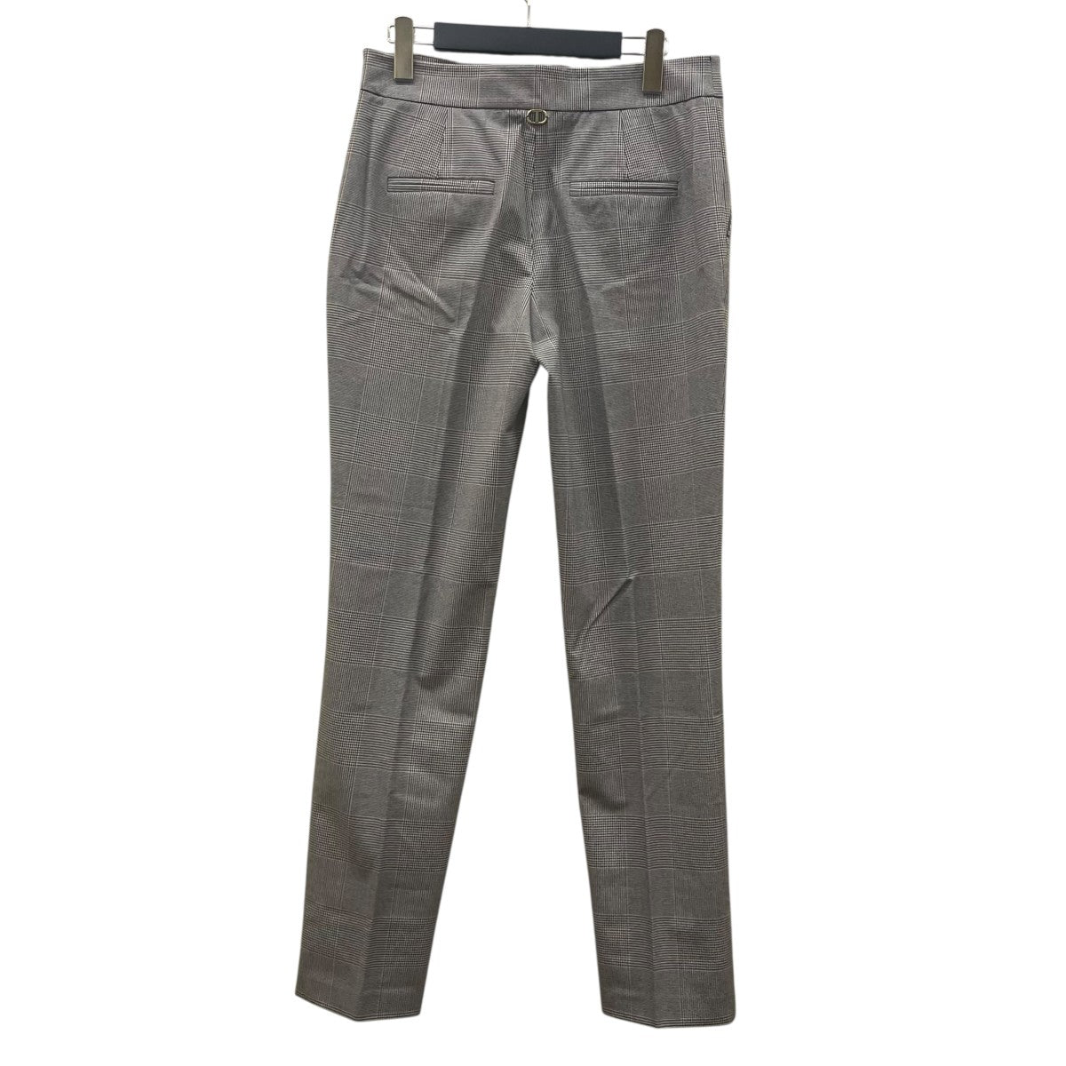 Glen plaid cigarette trousersグレンチェック柄 ストレートパンツ222TP250J