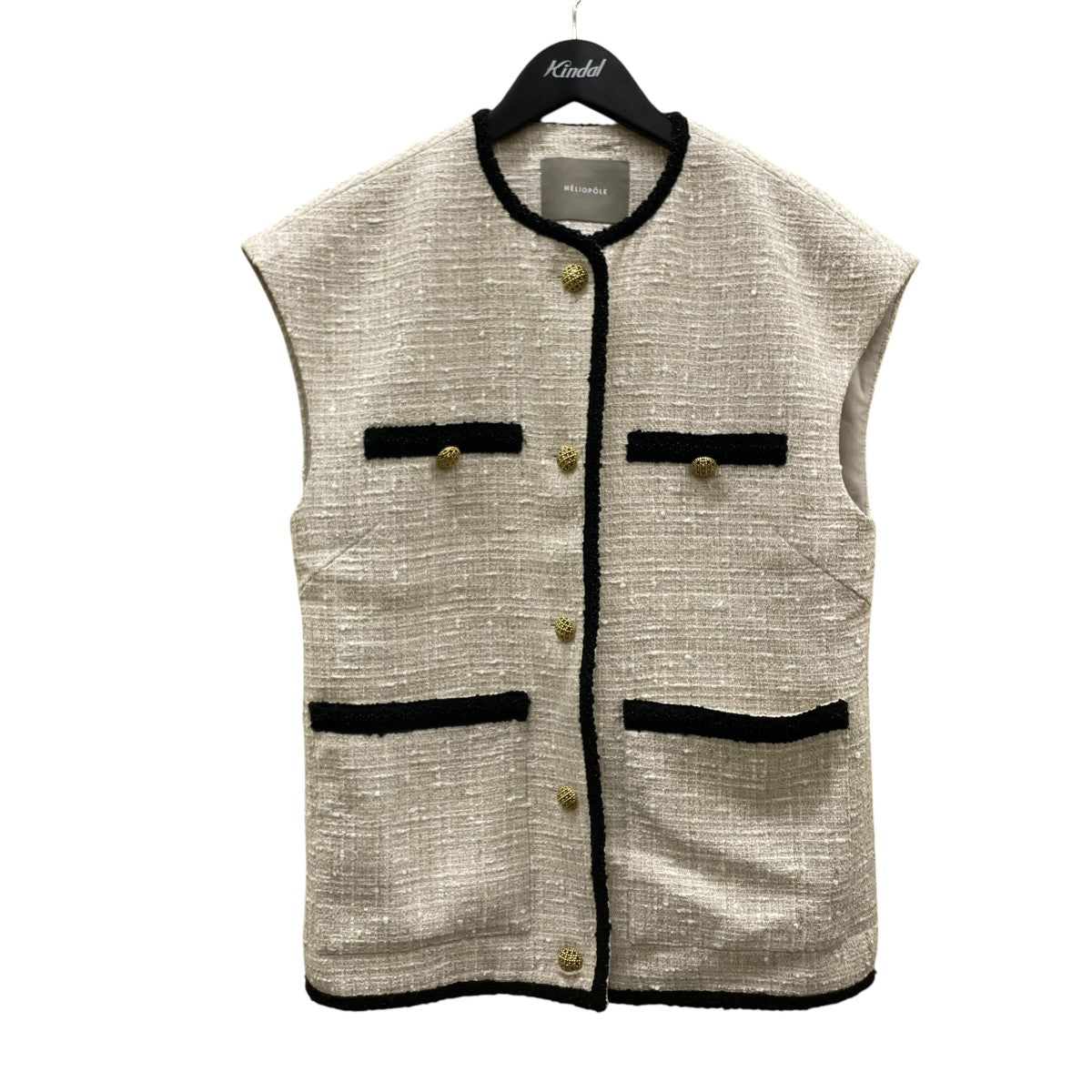 HÉLIOPOLÉ BLADE EDGE BUTCHER TWEED VEST heliopole(エリオポール) BLADE EDGE BUTCHER TWEED VESTベスト