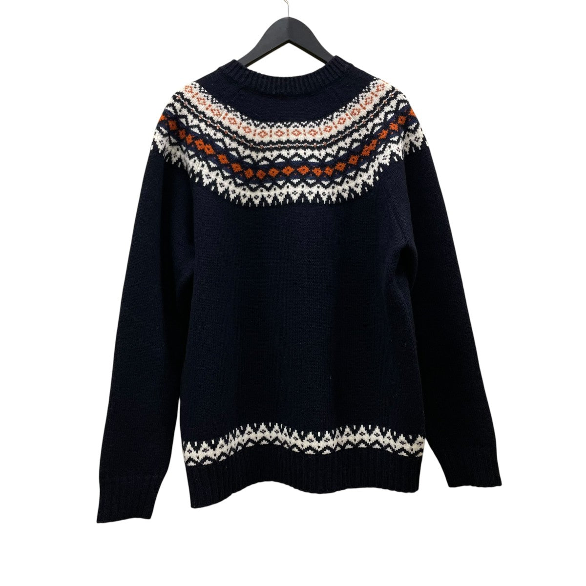 AD2021 Nordic pattern sweaterクルーネックニットWH-N002