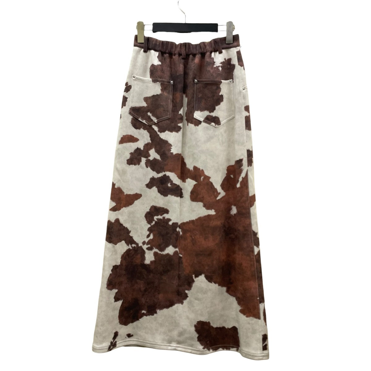 COW PATTERN SUEDE LIKE SKIRTカウプリント スエード ロングスカート0125209810540