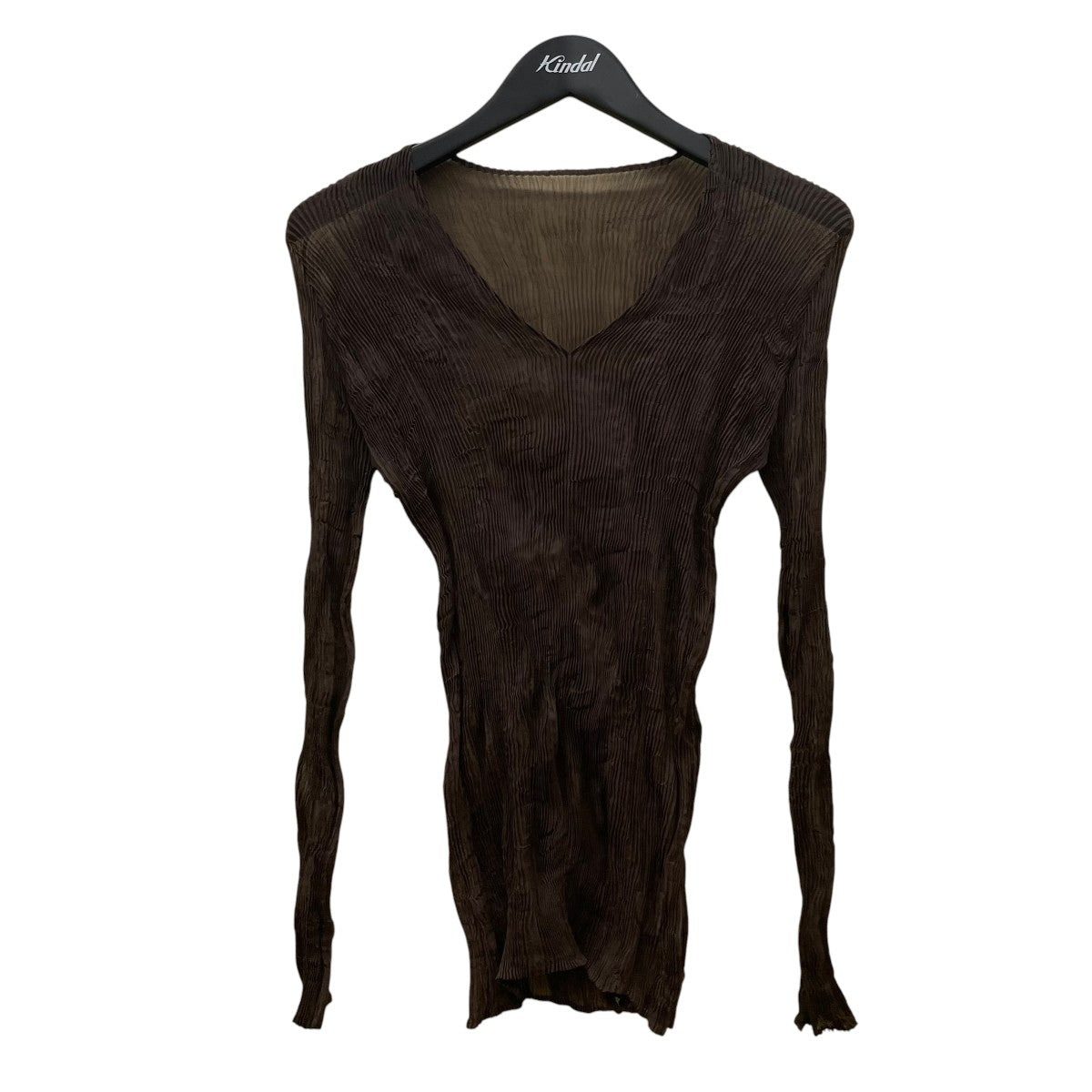 ISSEY MIYAKE(イッセイミヤケ) CHIFFON TWIST 1Vネックカットソー